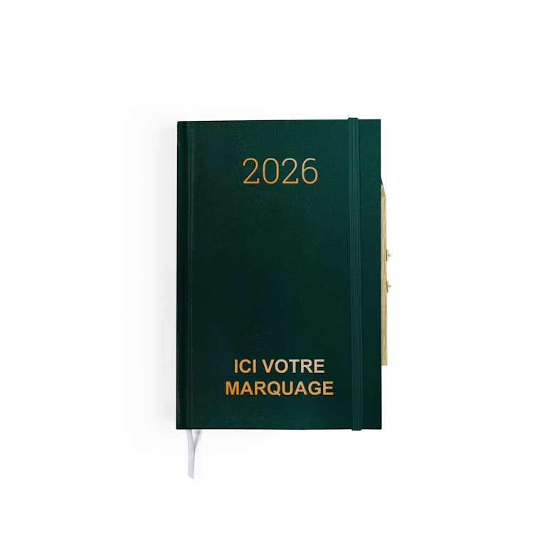 Agenda ou carnet publicitaire professionnel - CHANTIER Vert 